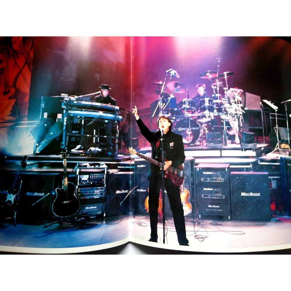 Paul McCartney 1989 World Tour Book Japan Text The Beatles History Poster Inside